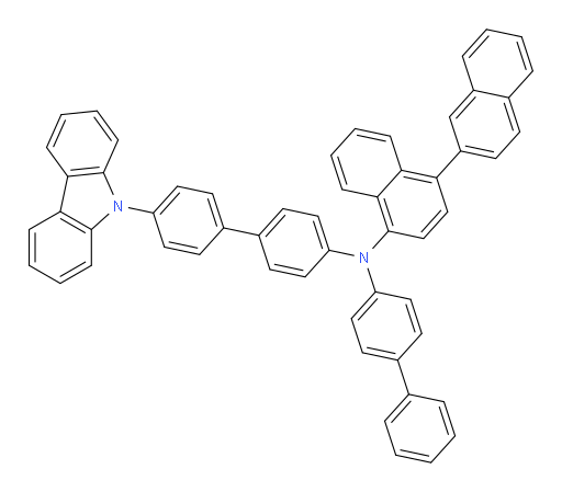 N-(4'-(9H-carbazol-9-yl)-[1,1'-biphenyl]-4-yl)-N-([1,1'-biphenyl]-4-yl)-[1,2'-binaphthalen]-4-amine