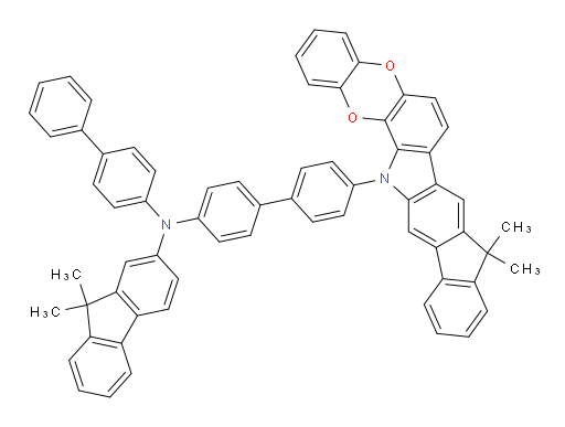 N-([1,1'-biphenyl]-4-yl)-N-(4'-(9,9-dimethylbenzo[5,6][1,4]dioxino[2,3-a]indeno[2,1-h]carbazol-15(9H)-yl)-[1,1'-biphenyl]-4-yl)-9,9-dimethyl-9H-fluoren-2-amine