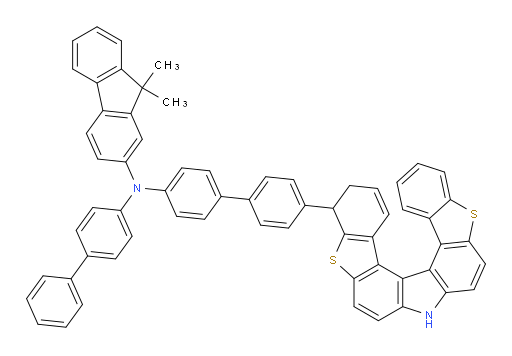 N-([1,1'-biphenyl]-4-yl)-N-(4'-(8,9-dihydro-4H-benzo[4,5]thieno[2,3-c]benzo[4,5]thieno[3,2-g]carbazol-8-yl)-[1,1'-biphenyl]-4-yl)-9,9-dimethyl-9H-fluoren-2-amine