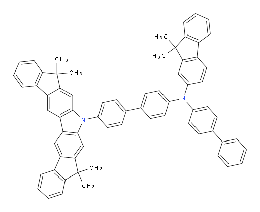 N-([1,1'-biphenyl]-4-yl)-9,9-dimethyl-N-(4'-(5,5,9,9-tetramethyl-5H-diindeno[2,1-b:1',2'-h]carbazol-7(9H)-yl)-[1,1'-biphenyl]-4-yl)-9H-fluoren-2-amine