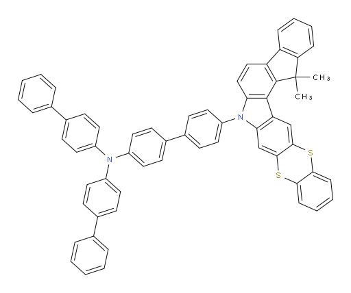 N,N-di([1,1'-biphenyl]-4-yl)-4'-(16,16-dimethylbenzo[5,6][1,4]dithiino[2,3-b]indeno[2,1-g]carbazol-7(16H)-yl)-[1,1'-biphenyl]-4-amine
