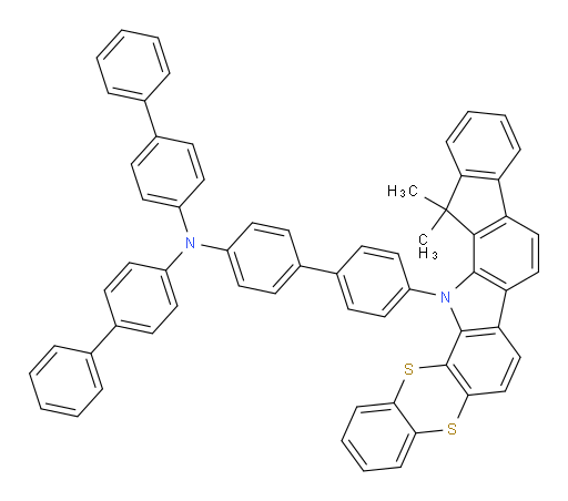 N,N-di([1,1'-biphenyl]-4-yl)-4'-(14,14-dimethylbenzo[5,6][1,4]dithiino[2,3-a]indeno[1,2-i]carbazol-15(14H)-yl)-[1,1'-biphenyl]-4-amine