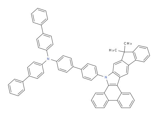 N,N-di([1,1'-biphenyl]-4-yl)-4'-(11,11-dimethyldibenzo[a,c]indeno[1,2-h]carbazol-9(11H)-yl)-[1,1'-biphenyl]-4-amine