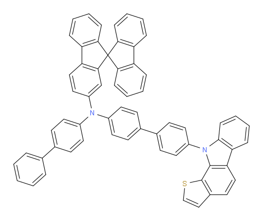 N-(4'-(10H-thieno[2,3-a]carbazol-10-yl)-[1,1'-biphenyl]-4-yl)-N-([1,1'-biphenyl]-4-yl)-9,9'-spirobi[fluoren]-2-amine