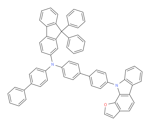 N-(4'-(10H-furo[2,3-a]carbazol-10-yl)-[1,1'-biphenyl]-4-yl)-N-([1,1'-biphenyl]-4-yl)-9,9-diphenyl-9H-fluoren-2-amine