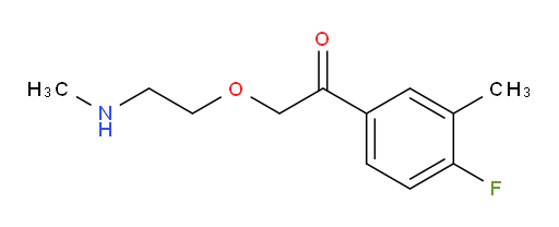 1-(4-fluoro-3-methylphenyl)-2-(2-(methylamino)ethoxy)ethanone