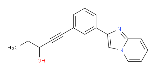 1-(3-(imidazo[1,2-a]pyridin-2-yl)phenyl)pent-1-yn-3-ol