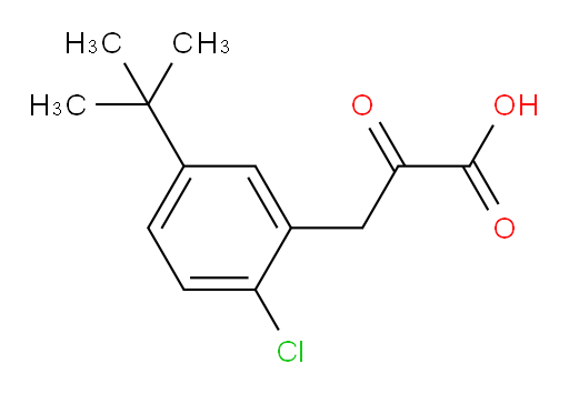 3-(5-(tert-butyl)-2-chlorophenyl)-2-oxopropanoic acid