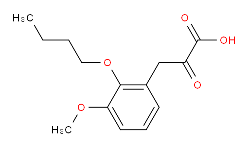 3-(2-butoxy-3-methoxyphenyl)-2-oxopropanoic acid