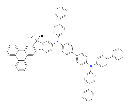 N4,N4,N4'-tri([1,1'-biphenyl]-4-yl)-N4'-(14,14-dimethyl-14H-indeno[1,2-b]triphenylen-12-yl)-[1,1'-biphenyl]-4,4'-diamine