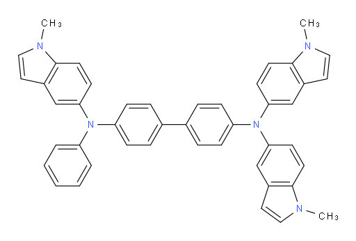 N4,N4,N4'-tris(1-methyl-1H-indol-5-yl)-N4'-phenyl-[1,1'-biphenyl]-4,4'-diamine