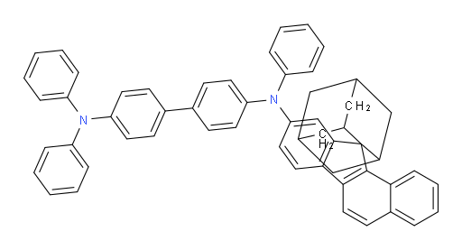 N4,N4,N4'-triphenyl-N4'-(spiro[adamantane-2,11'-benzo[a]fluoren]-9'-yl)-[1,1'-biphenyl]-4,4'-diamine