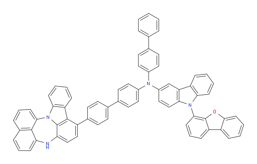 N-(4'-(4H-naphtho[1',8':5,6,7][1,4]diazepino[3,2,1-jk]carbazol-7-yl)-[1,1'-biphenyl]-4-yl)-N-([1,1'-biphenyl]-4-yl)-9-(dibenzo[b,d]furan-4-yl)-9H-carbazol-3-amine