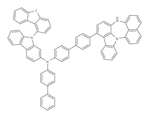 N-(4'-(4H-naphtho[1',8':5,6,7][1,4]diazepino[3,2,1-jk]carbazol-7-yl)-[1,1'-biphenyl]-4-yl)-N-([1,1'-biphenyl]-4-yl)-9-(dibenzo[b,d]thiophen-1-yl)-9H-carbazol-2-amine