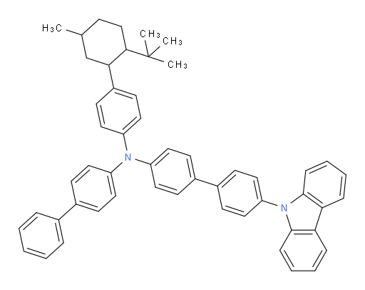 N-([1,1'-biphenyl]-4-yl)-N-(4-(2-(tert-butyl)-5-methylcyclohexyl)phenyl)-4'-(9H-carbazol-9-yl)-[1,1'-biphenyl]-4-amine