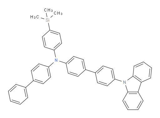 N-([1,1'-biphenyl]-4-yl)-4'-(9H-carbazol-9-yl)-N-(4-(trimethylsilyl)phenyl)-[1,1'-biphenyl]-4-amine