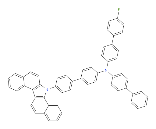 N-(4'-(7H-dibenzo[a,g]carbazol-7-yl)-[1,1'-biphenyl]-4-yl)-N-([1,1'-biphenyl]-4-yl)-4'-fluoro-[1,1'-biphenyl]-4-amine