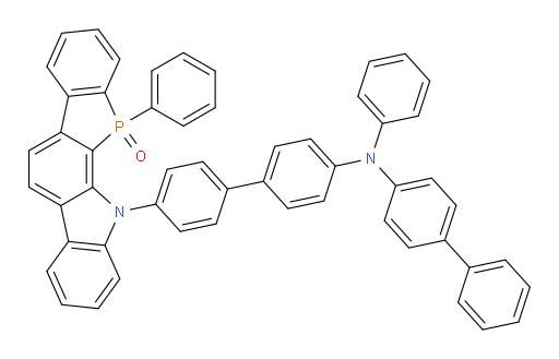 11-(4'-([1,1'-biphenyl]-4-yl(phenyl)amino)-[1,1'-biphenyl]-4-yl)-12-phenyl-11,12-dihydrophosphindolo[2,3-a]carbazole 12-oxide