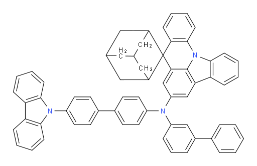 N-(4'-(9H-carbazol-9-yl)-[1,1'-biphenyl]-4-yl)-N-([1,1'-biphenyl]-3-yl)spiro[adamantane-2,8'-indolo[3,2,1-de]acridin]-6'-amine
