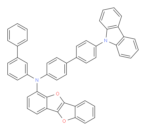N-(4'-(9H-carbazol-9-yl)-[1,1'-biphenyl]-4-yl)-N-([1,1'-biphenyl]-3-yl)benzofuro[3,2-b]benzofuran-1-amine