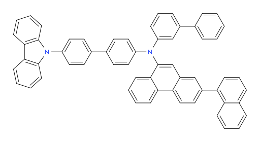 N-(4'-(9H-carbazol-9-yl)-[1,1'-biphenyl]-4-yl)-N-([1,1'-biphenyl]-3-yl)-2-(naphthalen-1-yl)phenanthren-9-amine