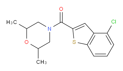 (4-chlorobenzo[b]thiophen-2-yl)(2,6-dimethylmorpholino)methanone