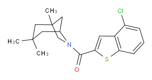 (4-chlorobenzo[b]thiophen-2-yl)(1,3,3-trimethyl-6-azabicyclo[3.2.1]octan-6-yl)methanone