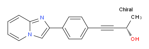 (S)-4-(4-(imidazo[1,2-a]pyridin-2-yl)phenyl)but-3-yn-2-ol