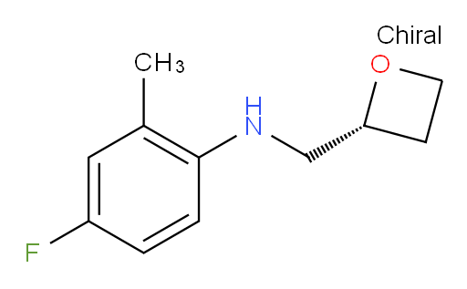 (R)-4-fluoro-2-methyl-N-(oxetan-2-ylmethyl)aniline