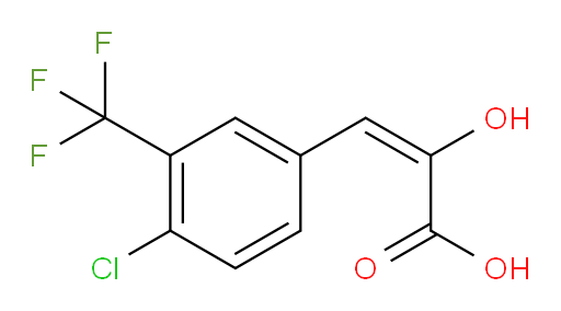 (E)-3-(4-chloro-3-(trifluoromethyl)phenyl)-2-hydroxyacrylic acid