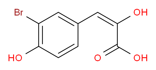 (E)-3-(3-bromo-4-hydroxyphenyl)-2-hydroxyacrylic acid