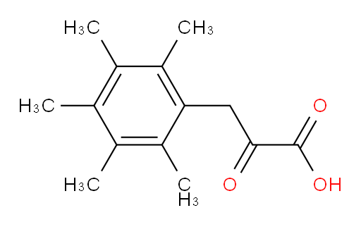 2-oxo-3-(2,3,4,5,6-pentamethylphenyl)propanoic acid