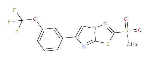2-(methylsulfonyl)-6-(3-(trifluoromethoxy)phenyl)imidazo[2,1-b][1,3,4]thiadiazole