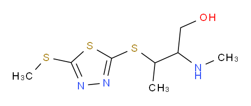 2-(methylamino)-3-((5-(methylthio)-1,3,4-thiadiazol-2-yl)thio)butan-1-ol