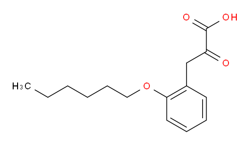 3-(2-(hexyloxy)phenyl)-2-oxopropanoic acid