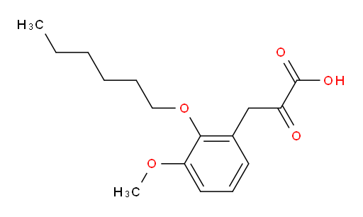 3-(2-(hexyloxy)-3-methoxyphenyl)-2-oxopropanoic acid