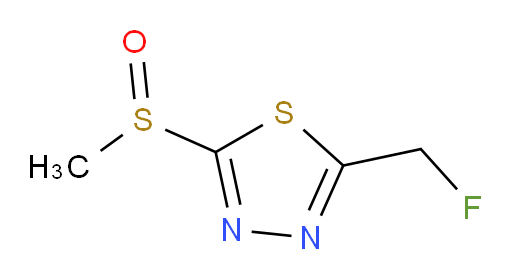 2-(fluoromethyl)-5-(methylsulfinyl)-1,3,4-thiadiazole