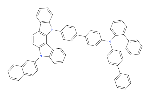 N-([1,1'-biphenyl]-4-yl)-N-(4'-(5-(naphthalen-2-yl)indolo[3,2-a]carbazol-12(5H)-yl)-[1,1'-biphenyl]-4-yl)-[1,1'-biphenyl]-2-amine