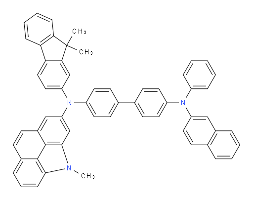 N4-(9,9-dimethyl-9H-fluoren-2-yl)-N4-(4-methyl-4H-benzo[def]carbazol-2-yl)-N4'-(naphthalen-2-yl)-N4'-phenyl-[1,1'-biphenyl]-4,4'-diamine