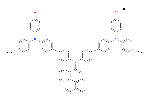N4-(4-methoxyphenyl)-N4'-(4'-((4-methoxyphenyl)(p-tolyl)amino)-[1,1'-biphenyl]-4-yl)-N4'-(pyren-4-yl)-N4-(p-tolyl)-[1,1'-biphenyl]-4,4'-diamine