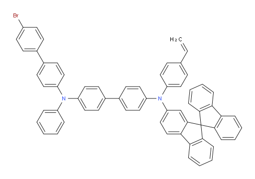 N4-(9,9'-spirobi[fluoren]-7-yl)-N4'-(4'-bromo-[1,1'-biphenyl]-4-yl)-N4'-phenyl-N4-(4-vinylphenyl)-[1,1'-biphenyl]-4,4'-diamine