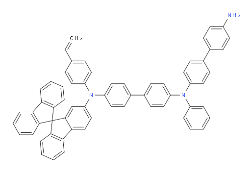 N4-(9,9'-spirobi[fluoren]-7-yl)-N4'-(4'-amino-[1,1'-biphenyl]-4-yl)-N4'-phenyl-N4-(4-vinylphenyl)-[1,1'-biphenyl]-4,4'-diamine