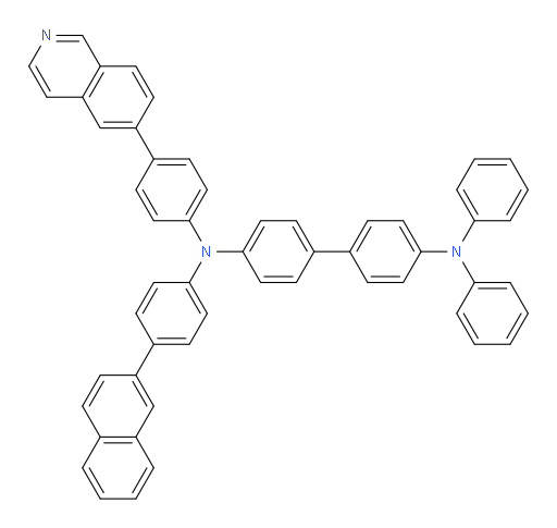 N4-(4-(isoquinolin-6-yl)phenyl)-N4-(4-(naphthalen-2-yl)phenyl)-N4',N4'-diphenyl-[1,1'-biphenyl]-4,4'-diamine