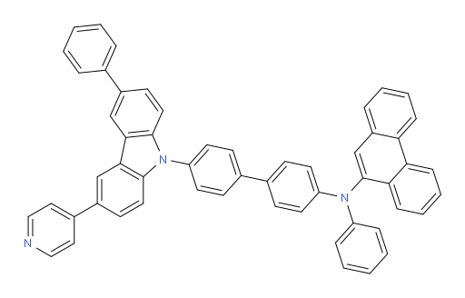 N-phenyl-N-(4'-(3-phenyl-6-(pyridin-4-yl)-9H-carbazol-9-yl)-[1,1'-biphenyl]-4-yl)phenanthren-9-amine