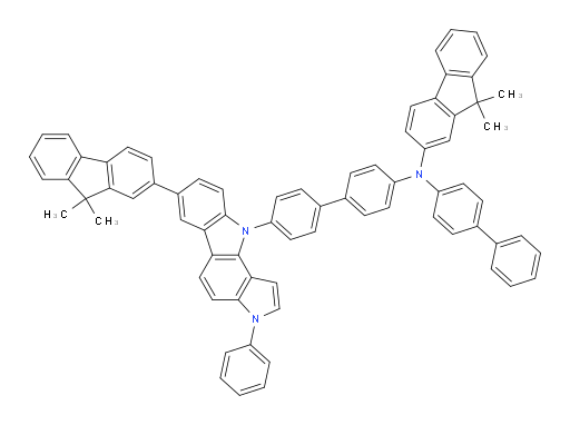 N-([1,1'-biphenyl]-4-yl)-N-(4'-(7-(9,9-dimethyl-9H-fluoren-2-yl)-3-phenylpyrrolo[3,2-a]carbazol-10(3H)-yl)-[1,1'-biphenyl]-4-yl)-9,9-dimethyl-9H-fluoren-2-amine