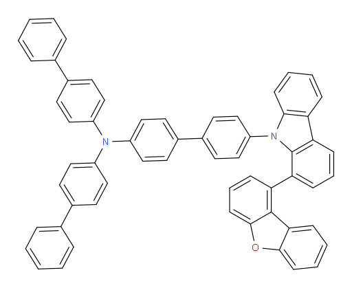 N,N-di([1,1'-biphenyl]-4-yl)-4'-(1-(dibenzo[b,d]furan-1-yl)-9H-carbazol-9-yl)-[1,1'-biphenyl]-4-amine