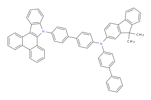 N-(4'-(9H-dibenzo[a,c]carbazol-9-yl)-[1,1'-biphenyl]-4-yl)-N-([1,1'-biphenyl]-4-yl)-9,9-dimethyl-9H-fluoren-2-amine