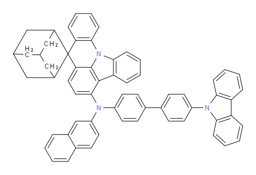 N-(4'-(9H-carbazol-9-yl)-[1,1'-biphenyl]-4-yl)-N-(naphthalen-2-yl)spiro[adamantane-2,8'-indolo[3,2,1-de]acridin]-5'-amine
