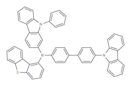 N-(4'-(9H-carbazol-9-yl)-[1,1'-biphenyl]-4-yl)-N-(dibenzo[b,d]thiophen-1-yl)-9-phenyl-9H-carbazol-2-amine
