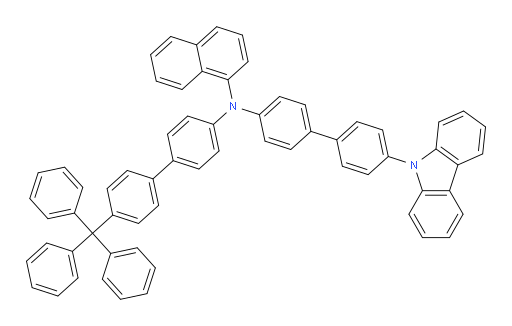 N-(4'-(9H-carbazol-9-yl)-[1,1'-biphenyl]-4-yl)-N-(4'-trityl-[1,1'-biphenyl]-4-yl)naphthalen-1-amine